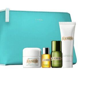 NWT La Mer The Radiant Hydration Collection - 4pc Mini Set + Pouch